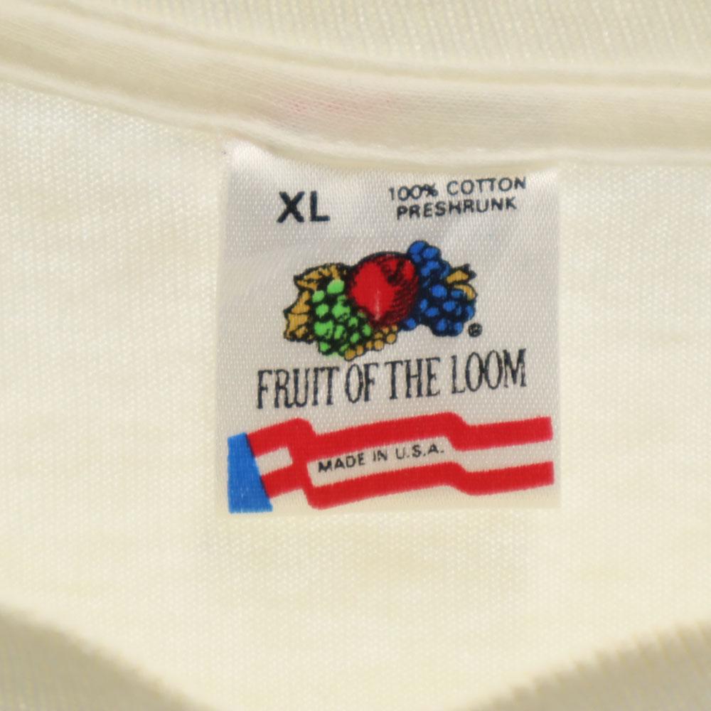 FRUIT OF THE LOOM 90s Made in USA Illustration Print Short sleeve Single stitch boynton T-shirt Men's Used