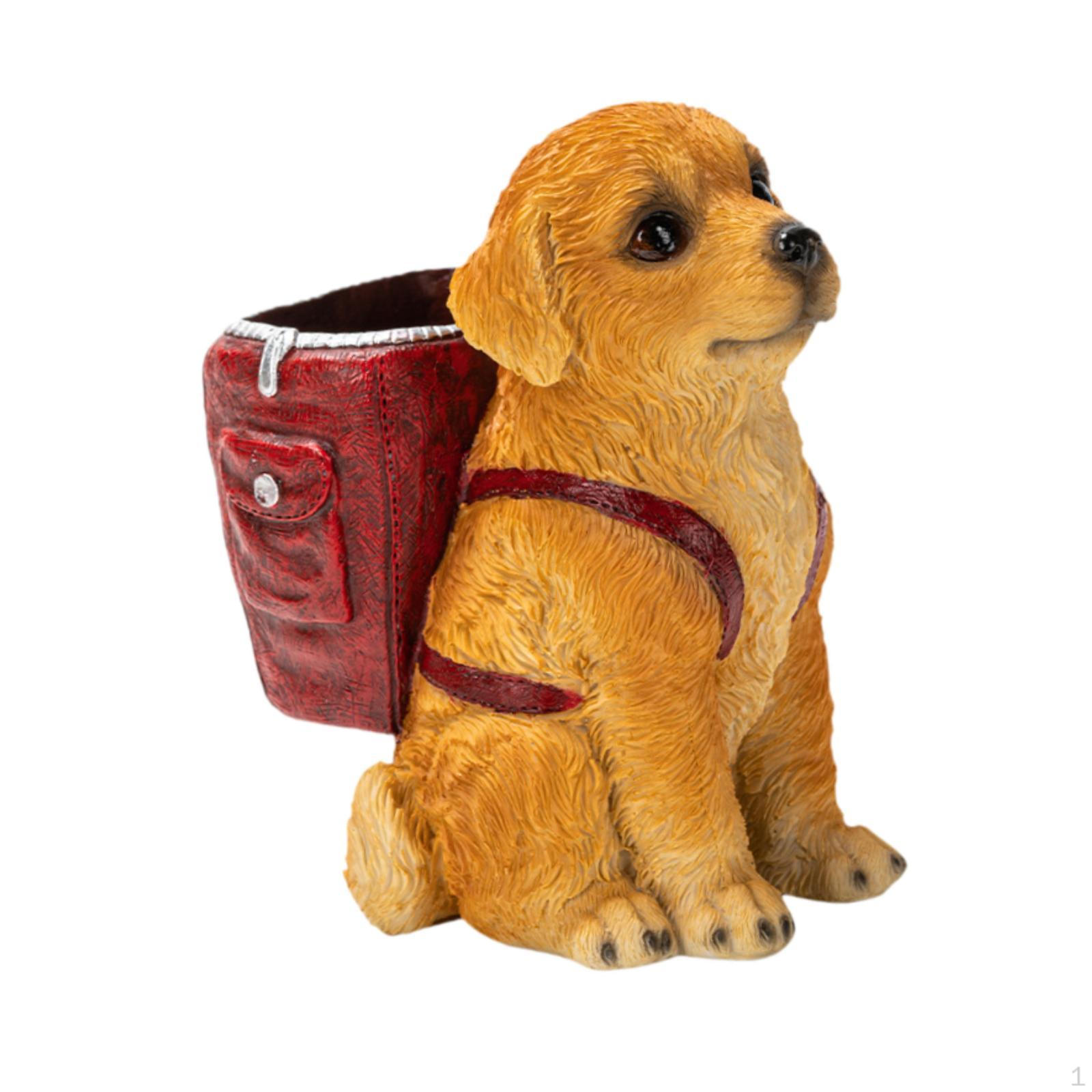 

Подставка для ручек в виде собаки, украшение стола, креативный подарок для влюбленных, органайзер для рабочего стола, стакан для карандашей красный