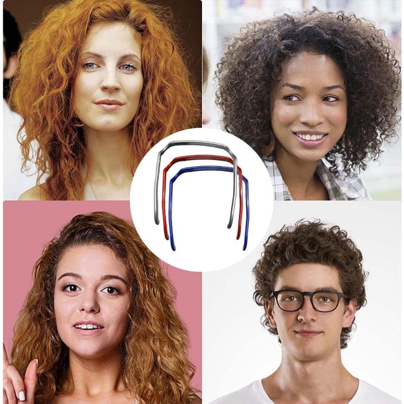 Square Sunglasses Hairband For Women Men Fashionable Hair Accessory Lightweight Acrylic Design