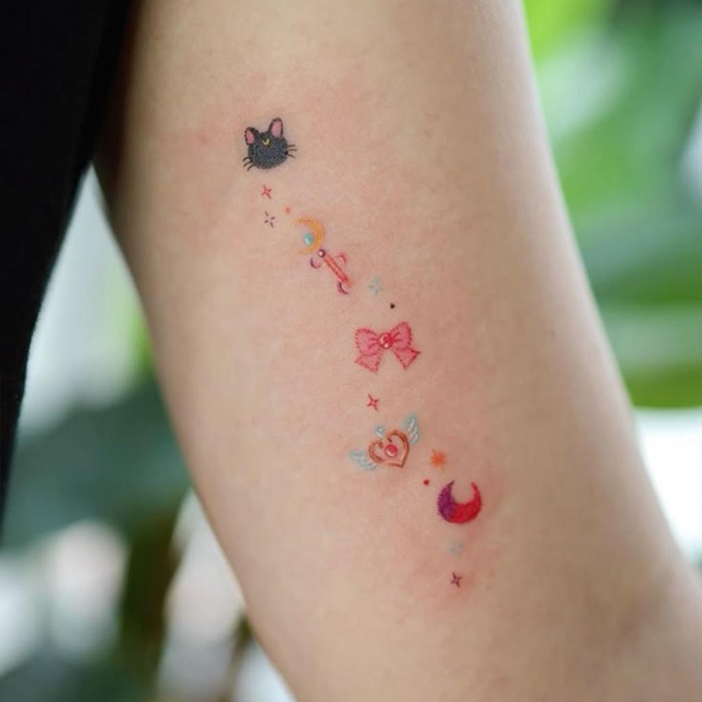 Halloween dunkle Persönlichkeit roter Schmetterling Make-up Gesicht Aufkleber Tattoo Aufkleber