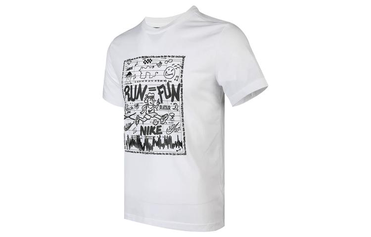 Nike T Shirts Men s White Crew Neck Moderate CZ8686-100 XL