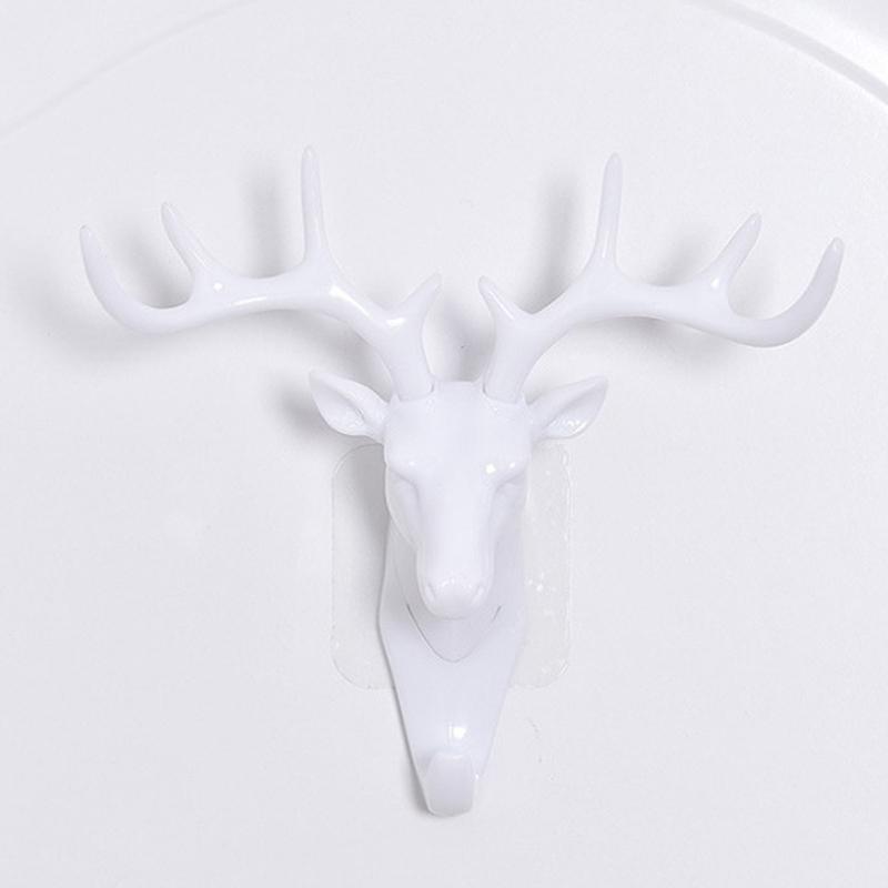 Wall Hanging Hook Vintage Deer Head Antlers For Hanging Clothes Hat Scarf Key