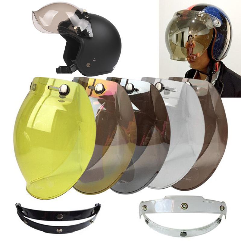 Retro Helmet Bubble Glasses Goggles 3/4 Helmet Bobo Glasses Half Helmet Windproof Universal Transparent Lenses Sunglasses