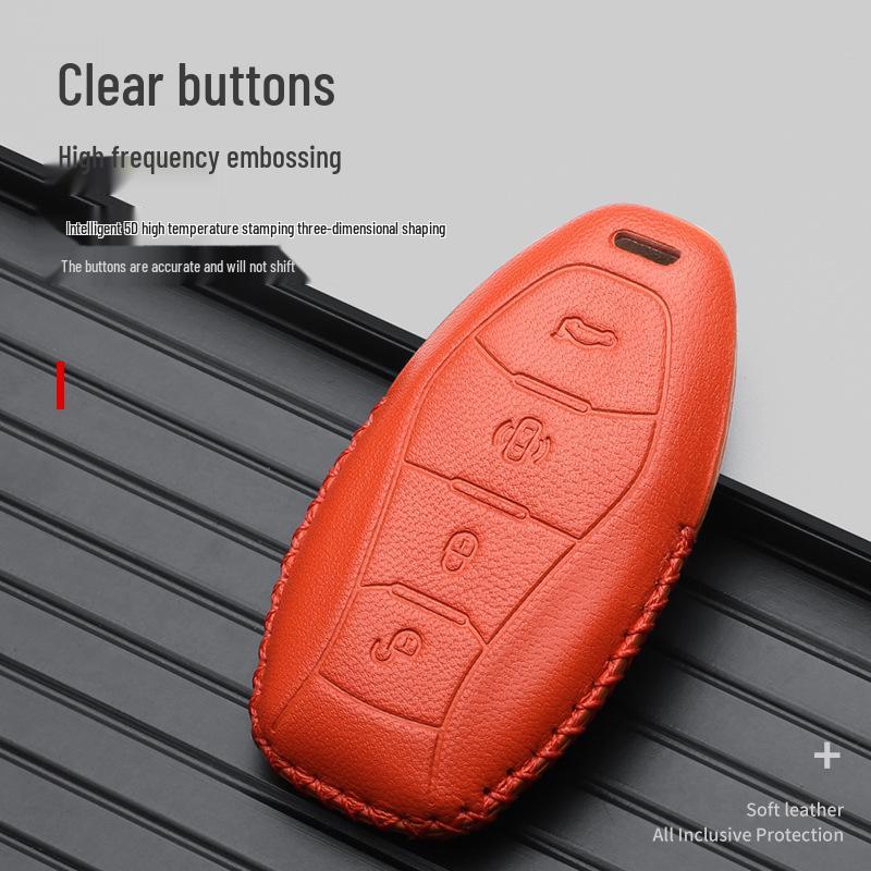 Hongqi HS5/HS7/H5 Car Key Case, Compatible with HQ9/7/E-QM5/H9/H7 Models