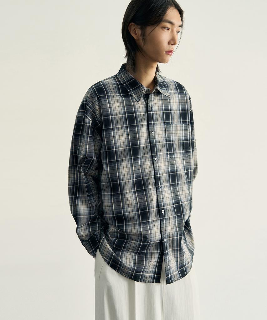 ROTEMBER Profound Check Shirt [Vintage Blue]
