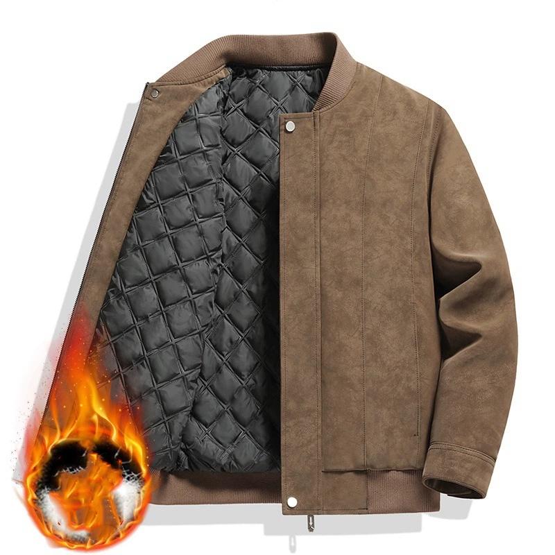 Big Size 8XL Suede Leather Jacket