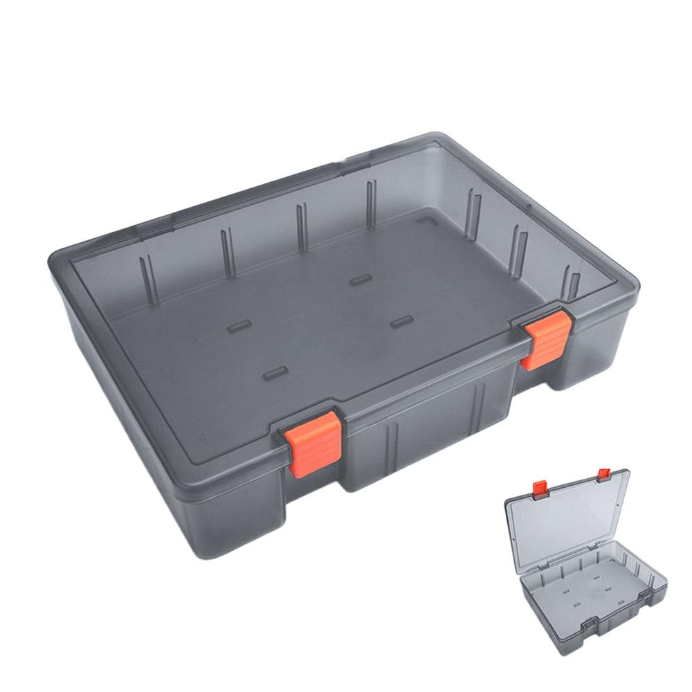 

with Handle Screws Sorting Box Transparent Black Storage Case Desktop Organizer Tool Organization 6