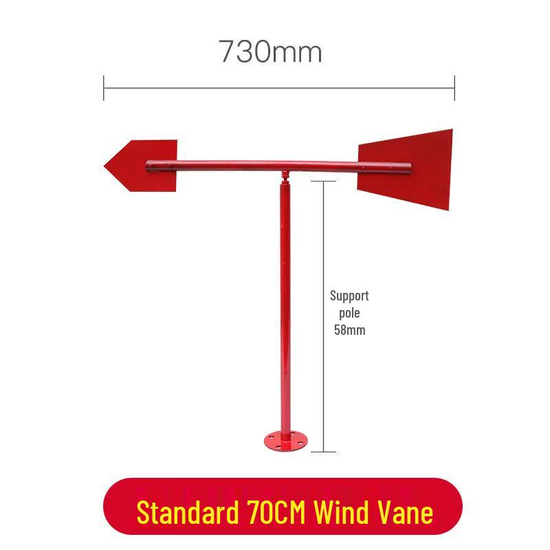 Moufou Luminous Reflective Stainless Steel Outdoor Wind Vane