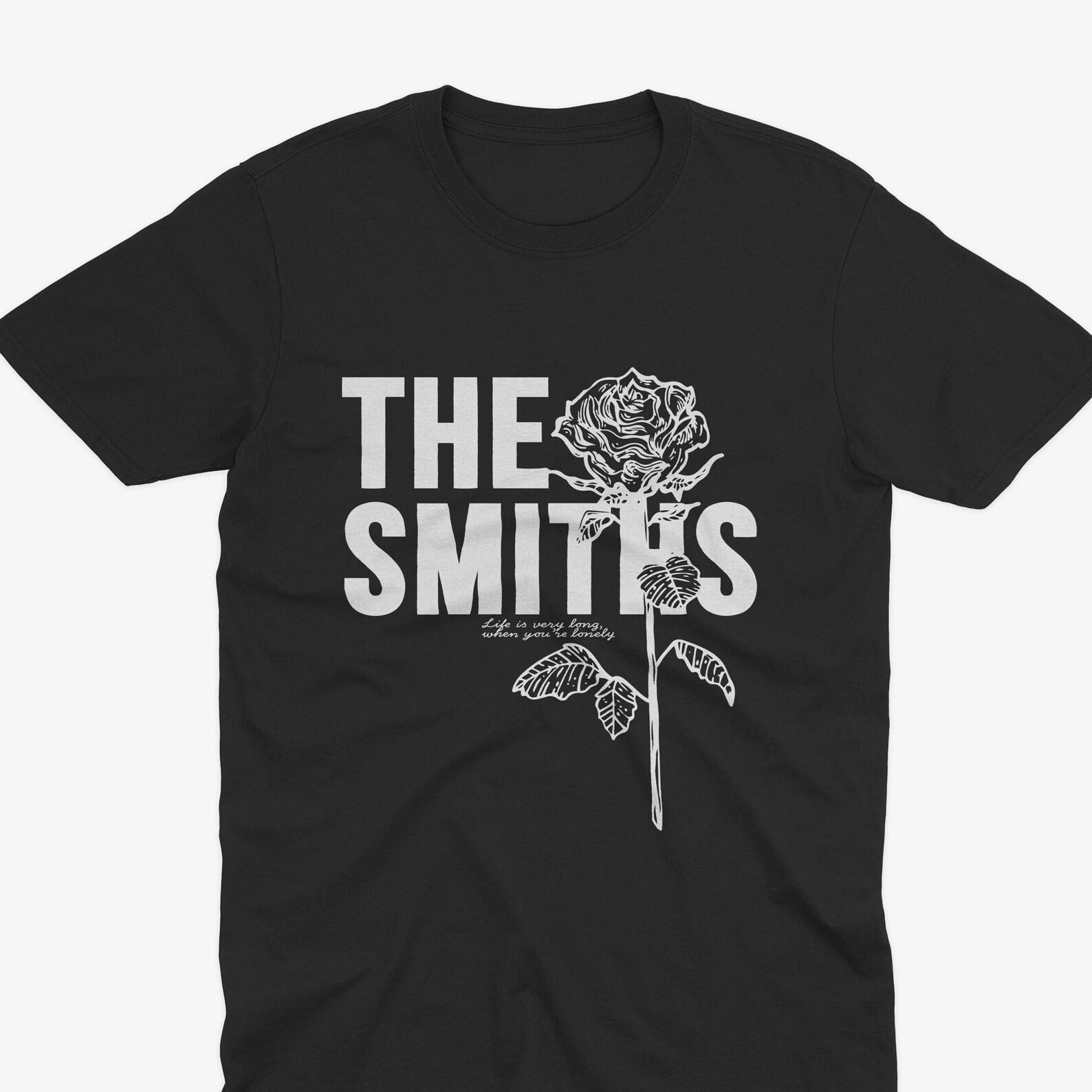 The Smiths Rose Graphic Tee – Iconic Life Is Very Long – 80s Album Art– Vintage Music Tee, The Smiths T-Shirt, The Smiths Gift Morrissey L