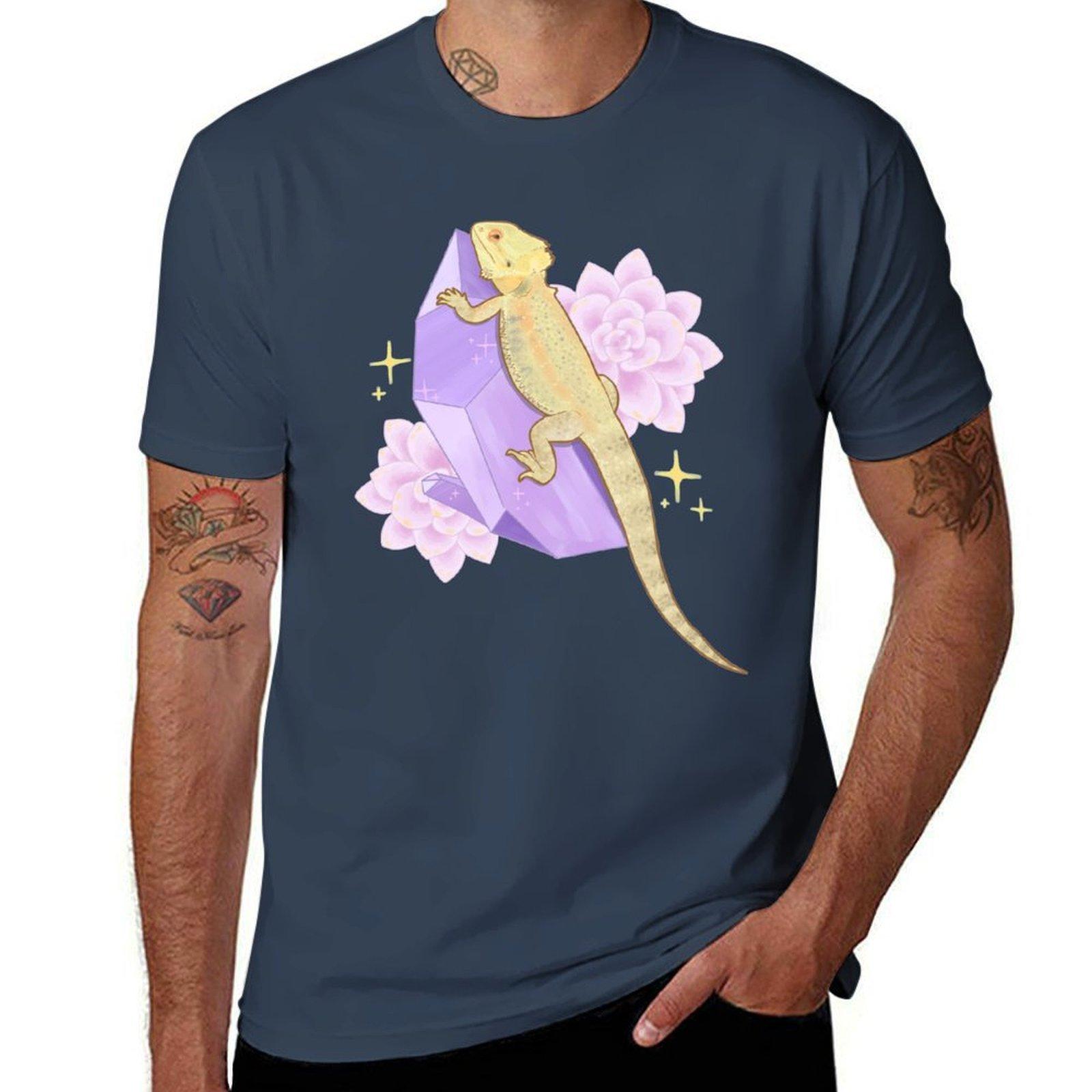 Bearded Dragon And Amethyst Tshirt Basic Regular Fit Casual Tshirt S