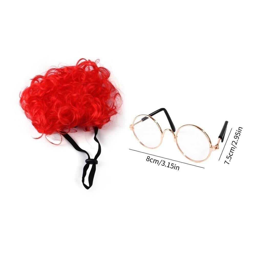 Clown's Hair Kitty Wavy Hair Adjustable Fit Cat Fake Hair Party Play Costume