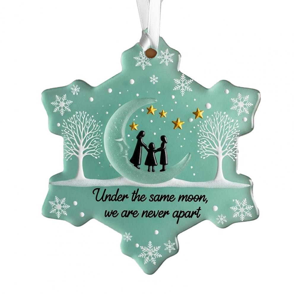 Sea Glass Art Friendship Ornament Snowflake/Shell Shaped Christmas Tree Hanging Ornaments Handmade Design for Best Friends