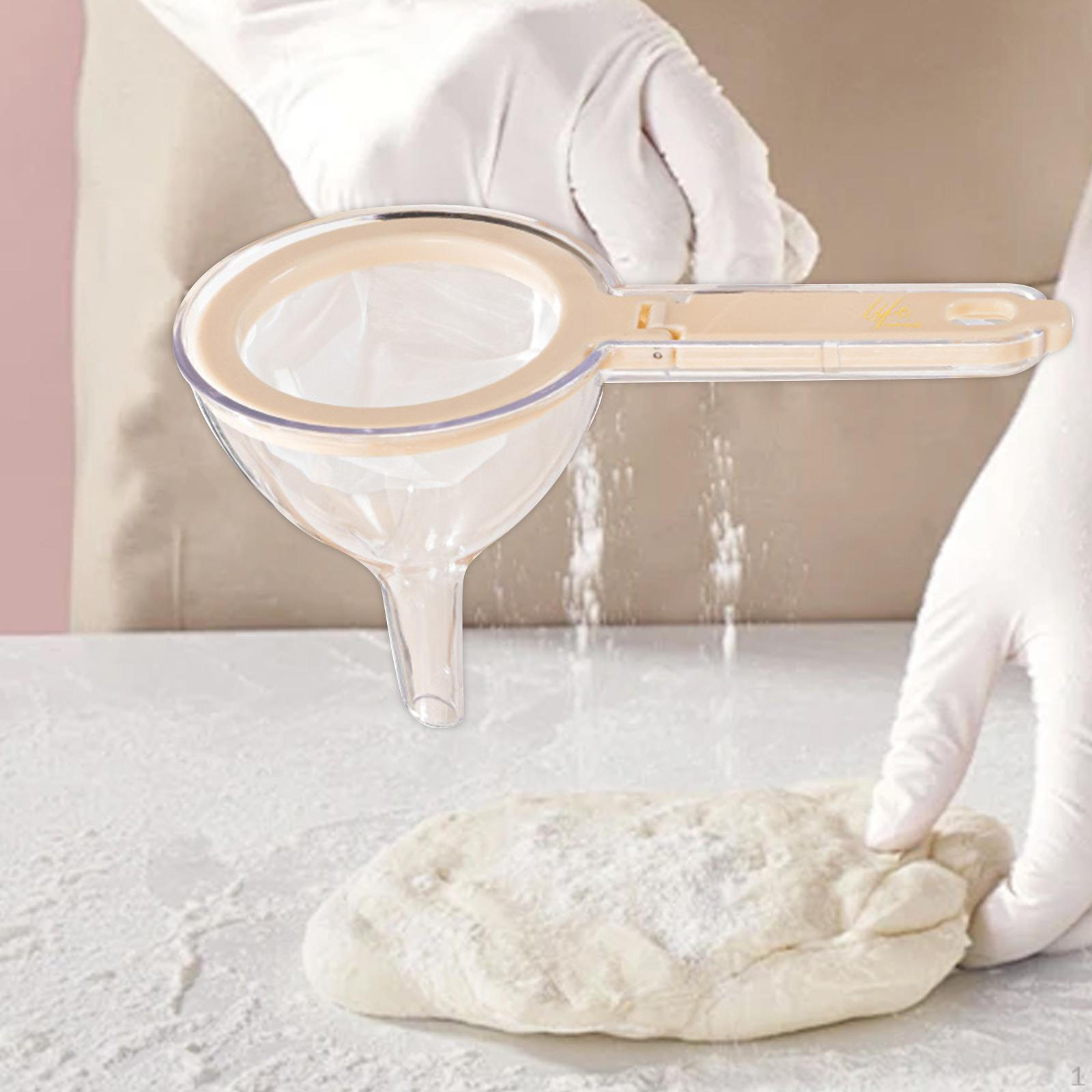 

Пищевая воронка с тонким сетчатым ситом для кухни, прочная для наполнения белый