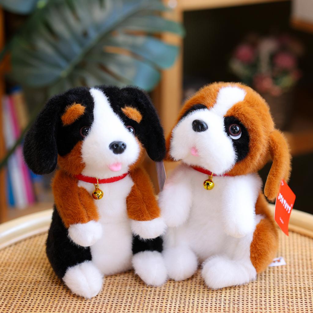 New Seat Simulation Dog Husky Fur Toy Cute Beagle Doll Puppy Doll Rag Doll Gift