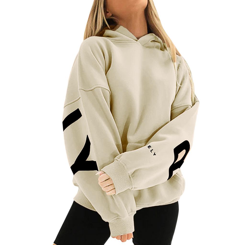 Womens Hoodies Fall Fashion Sweatshirts  Printed Casual Long Sleeve Loose Sweatshirt  Fall Hoodie Sweatshirt