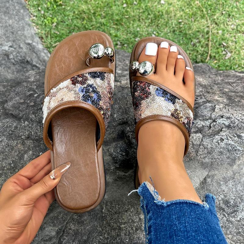 Best-selling Shoes: One-strap Beach Slippers, Flat Thick-soled Sandals, Women's Shoes