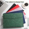 Thickened Waterproof A4 Leather File Folder with Snap Button & Customizable Logo