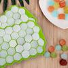 Creative Honeycomb Ice Cube Tray Reusable Silicone Ice Mold Ice Cube Maker BPA Free Ice Mould with Removable Lids