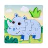 Kids' 3D Animal Food Matching Puzzle Board - Early Learning Educational Toy