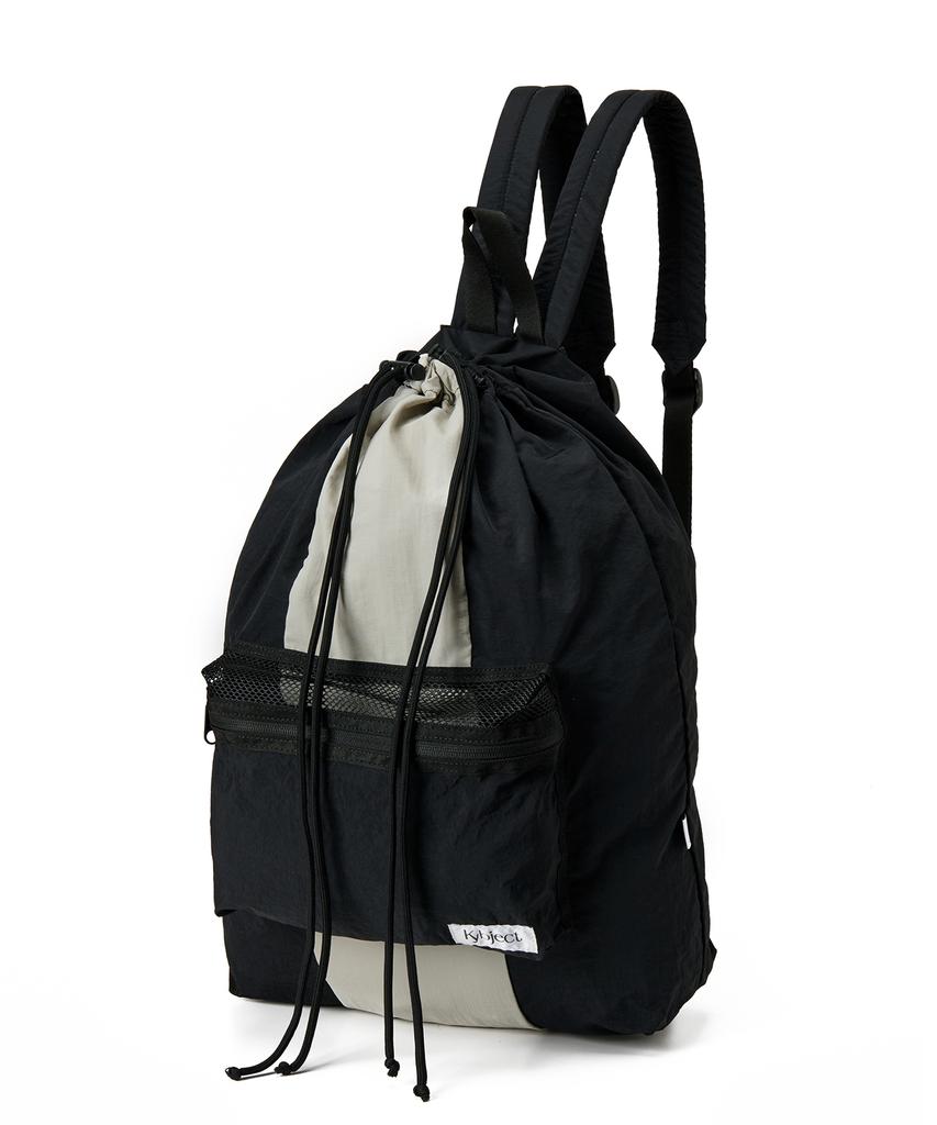 Kybjt Two-Way Basket Sling Backpack Gray