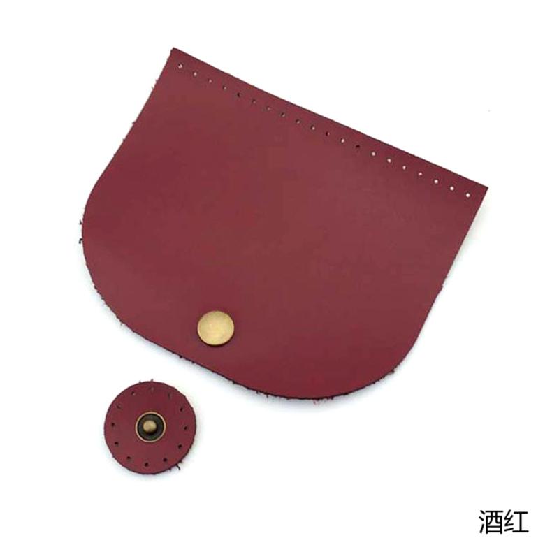 5pcs Bag Flip Cover PU Leather Magnetic Buckle Purse Handmade Bottom for DIY Handbag Shoulder Bags Making Accessories 10x12cm