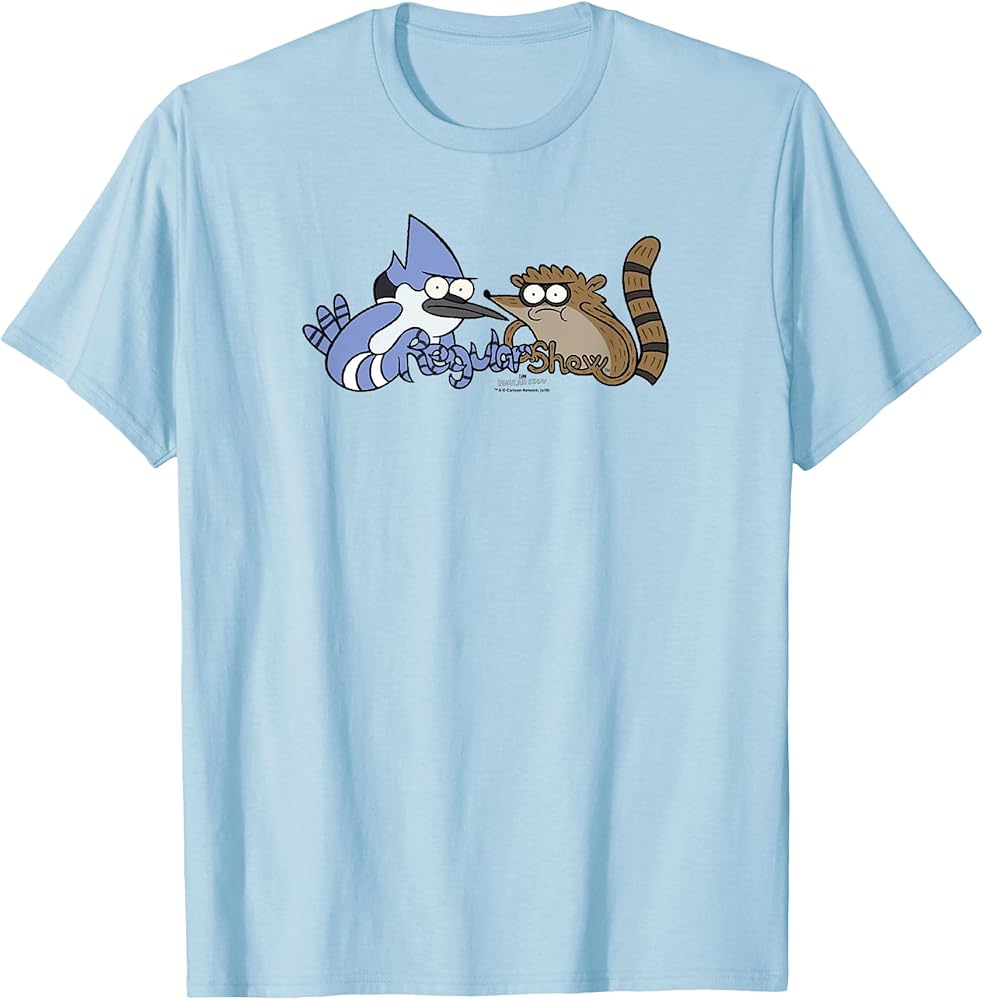 Regular Show Mordecai and Rigby Tattoo Art T-Shirt S