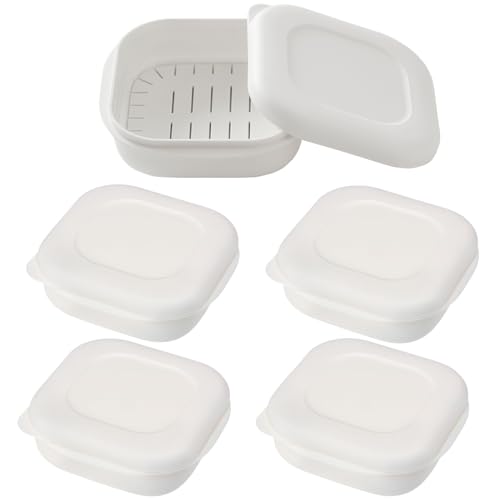 Marna Goku Frozen Rice Containers (with anti-sticking rack, microwave and dishwasher safe), rice, frozen rice storage containers (for even thawing), B