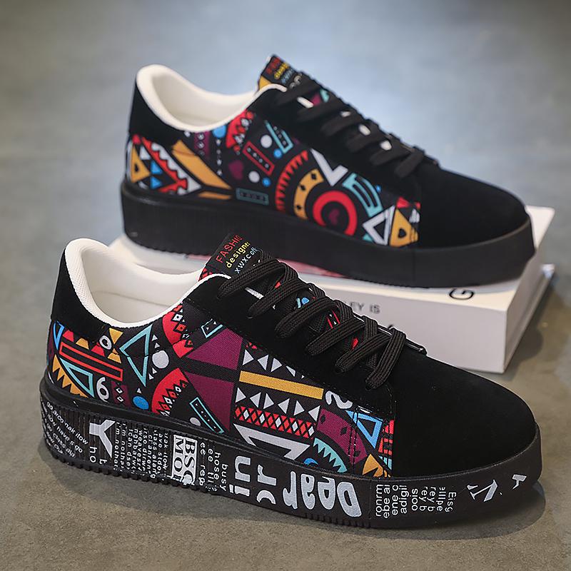 MCTIN Herren-Canvas-Schuhe, Damen-Atmungsaktive Sneakers, Lässige Sportschuhe, Trendige Und Vielseitige Schuhe 44 schwarz