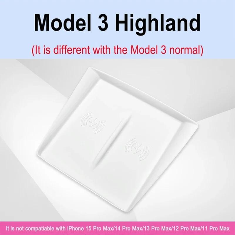 

Car Interior Central Control Wireless Charging Silicone Cover Case Mat Sticker Pad For Tesla Model 3 Y 2025-2025 Accessori Amagi
