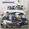 Black Butler Pattern Bedding,Quilt Set Quilt Cover Pillowcase Home Birthday Gift (1 * Duvet Cover + 2 * Pillowcase, Without Core)