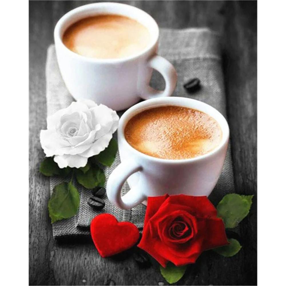 DIY Diamond Painting Dessert Cross Stitch Kit Mosaic Art Diamond Painting Full Circle/Square Diamond Home Decoration