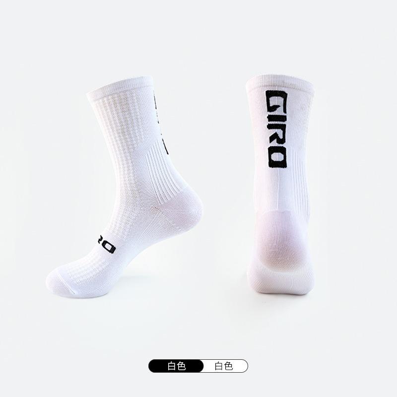 Bike Socks for Men Women Mid Calf Length Cycling Socks Breathable Comfortable