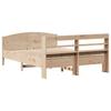 Vidaxl Bed Frame Without Mattress, 135X190 Cm, Solid Pine Wood