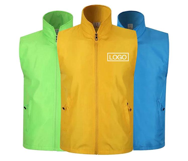 Korean Style Promotional Vest with Printed Logo for Volunteer Activities