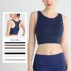I-back Shockproof Sports Bra: Seamless, Beautiful Back with Fixed One-Piece Cup for High-Intensity Support