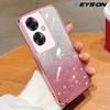 KEYSION Custodia per Telefono Glitterata con Placcatura di Lusso per OPPO Reno11 F 5G Cover Posteriore Trasparente Morbida in TPU Antiurto per OPPO Reno 11F 5G
