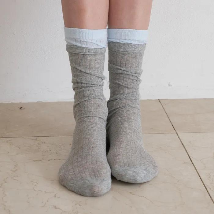 Soft Layer Rib Socks_3 colors