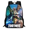 15-Inch Fortnite Cartoon Backpack with Front Pocket, Ergonomic Spine Protection Design & Padded Back Panel for Kids