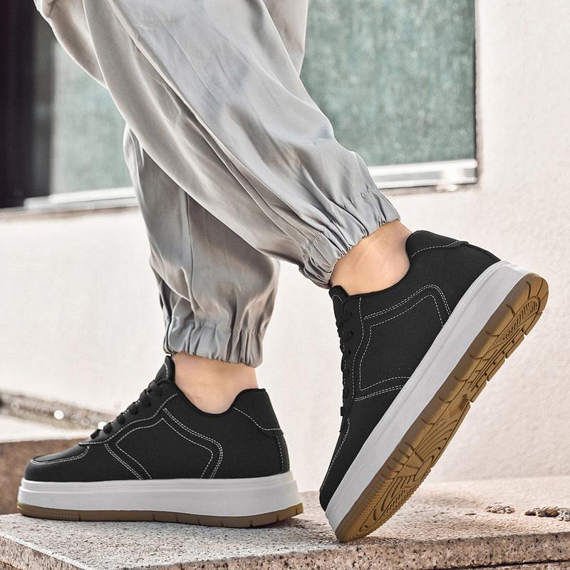 Fashion High Quality Men's Sneakers Comfortable Inner Height Increasing Board Shoes Fashionable Men's Outdoor Breathable Sports Shoes