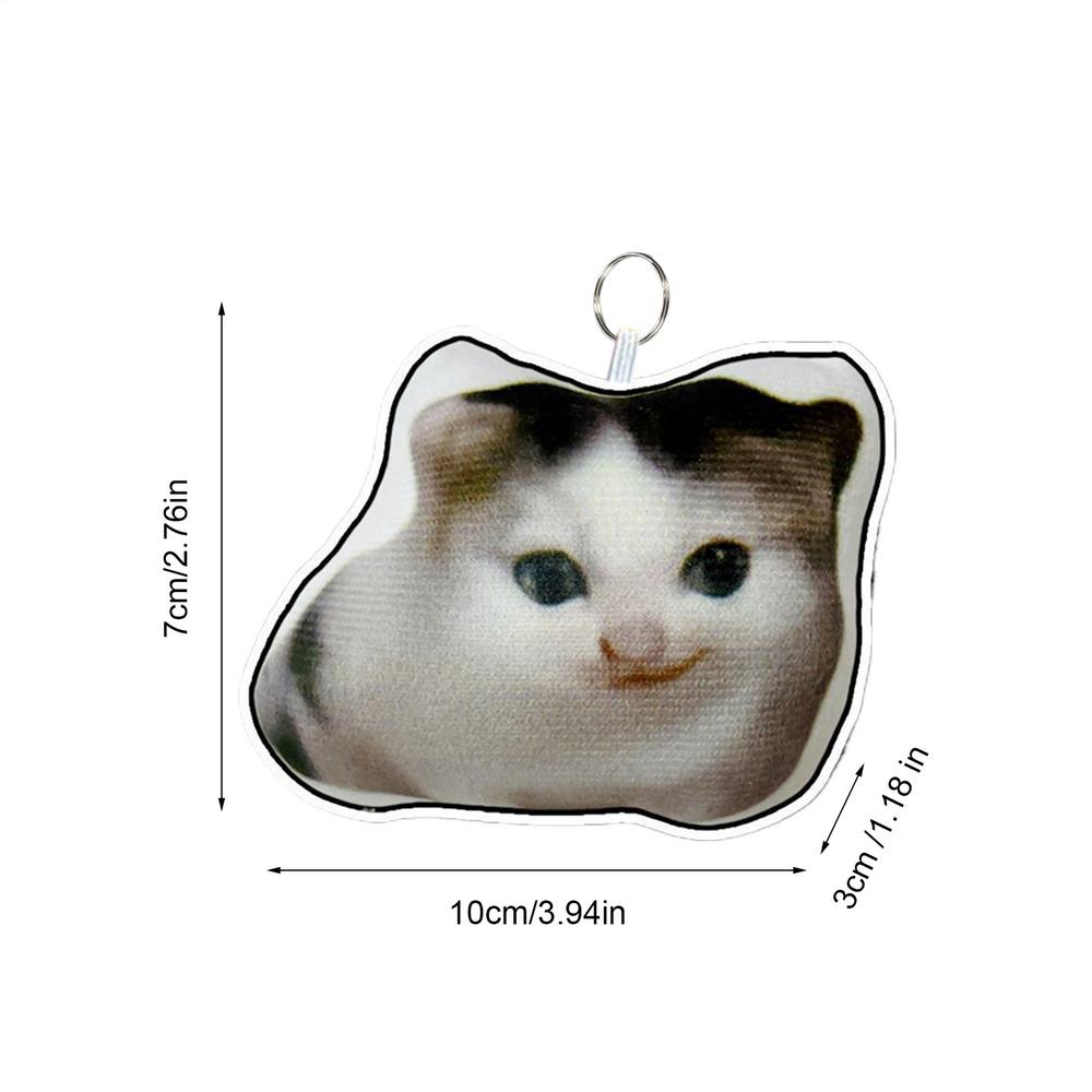 

Cat Key Chain Cute Kitten Keychain with Sound Adorable Backpack Keyring Pendant Cat Keychain Pendant doll keychain for Kids