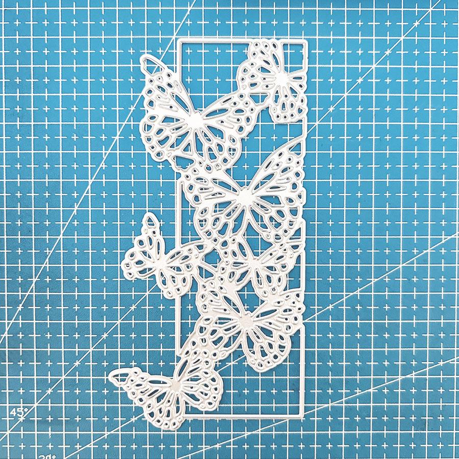 

Фон из бабочек, Металлические вырубные формы для изготовления открыток, Вырубные трафареты для DIY скрапбукинга, Декоративные эмбоссирующие бумажные вырубки dies серебряный