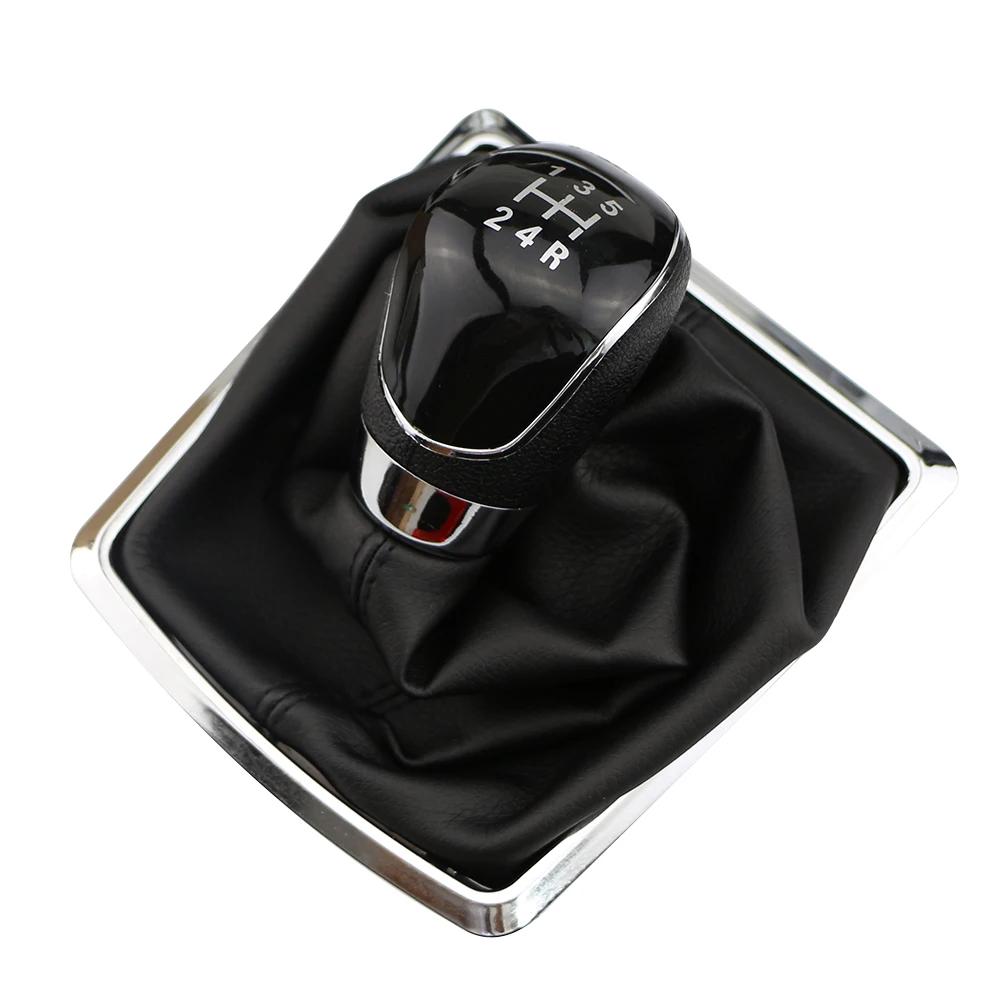 

Колпачки ручки переключения передач для Ford Focus 2 MK2 2005 - 2011 Fiesta Kuga 2008-2012 5 6-ступенчатые кожаные гетры чехлы аксессуары