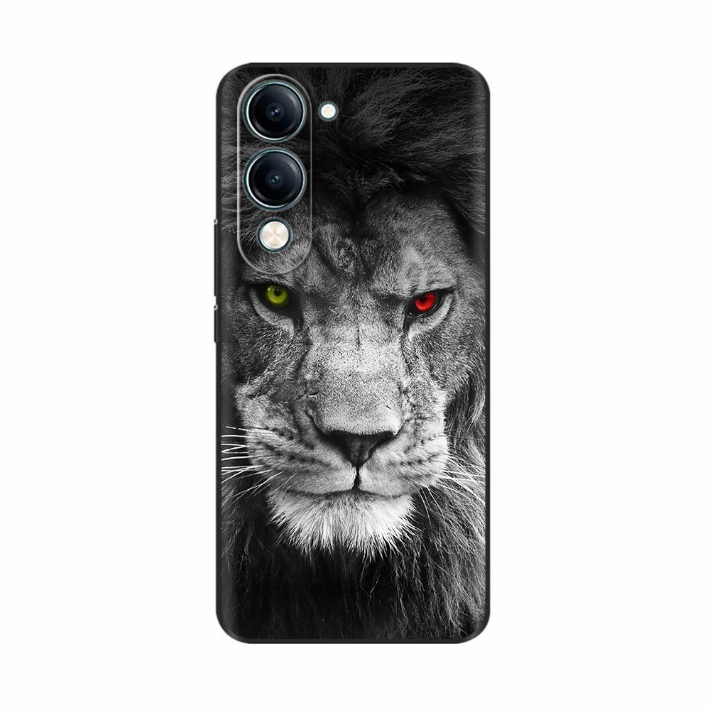 For Vivo Y19 5G Case Cool Painting Soft TPU Covers Black Silicone Back Cover for Vivo Y19 5G Y 19 Phone Cases Cartoon Fundas