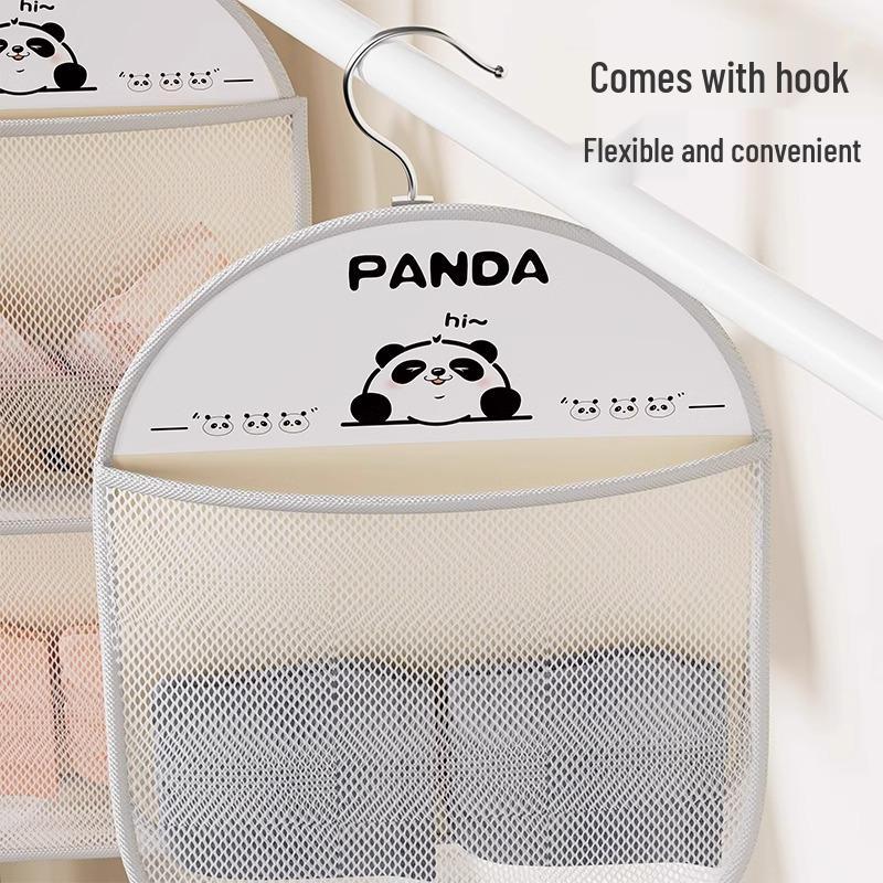 Panda Hanging Underwear & Socks Organizer for Dorms & Rentals