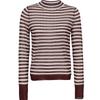Women's Classic Striped Round Neck Thin Knit Sweater