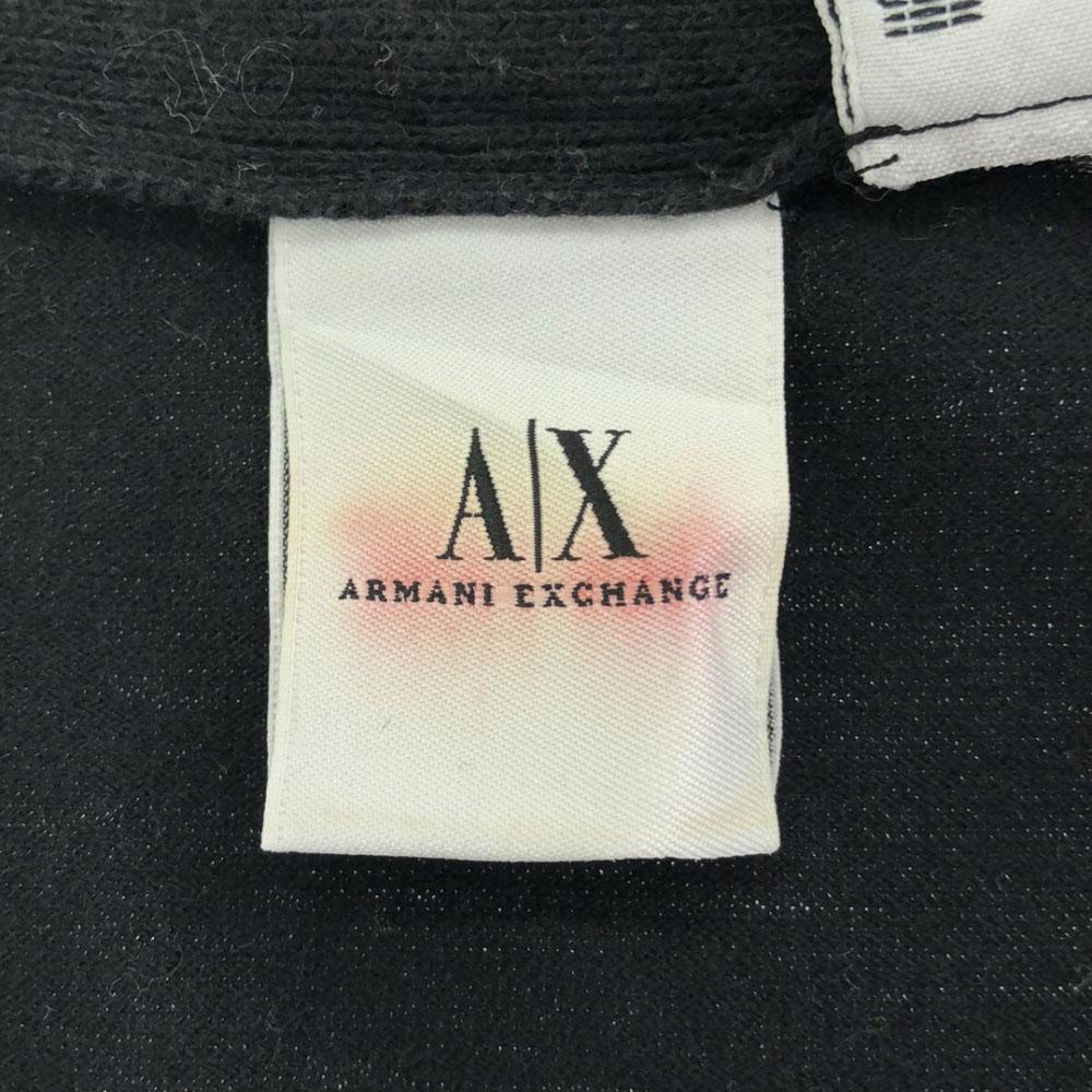 ARMANI EXCHANGE 90s Old Long sleeve Half zip Cut XS black pullover Women Used