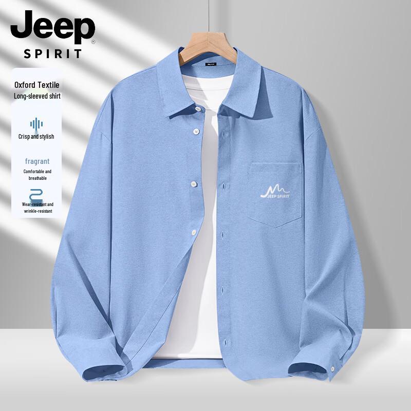 JEEP SPIRIT Men s Long Sleeve Casual Shirt 2XL