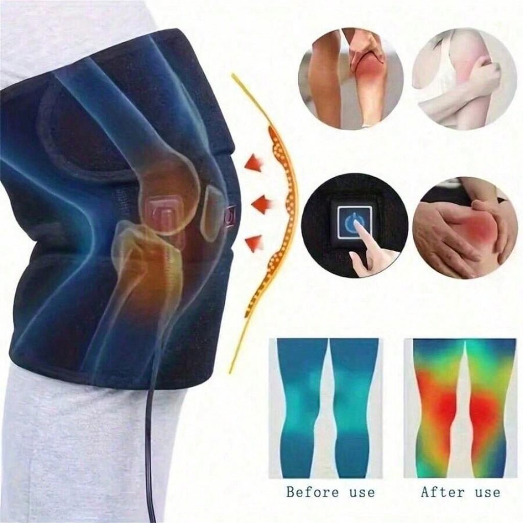 Electric Heating Kneepad Hot Compress Moxibustion Self-Heating Kneelet Warm Protective Gear For Elderly Knee