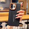 Luxury Cross Texture Leather Design Case For OnePlus 15S 15T & 1+15S Slim Orange Camera Ring Shockproof Case Cover