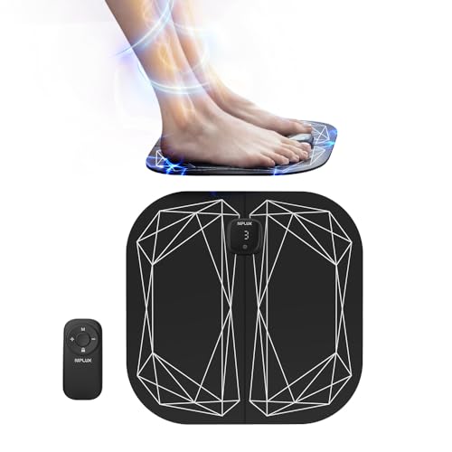 

NIPLUX LEG FIT [New Arrival] [Dr. Supervised EMS Enhancement with 150% Increased Conductivity] Foot Sole EMS Foot Mat for Reflexology, 5 Modes, 19 Int